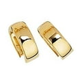 thumbnail image 2 of JewelStop 10k Yellow Gold 5mm Huggie Hoop Hinged Earrings, 1.9gr., 2 of 5