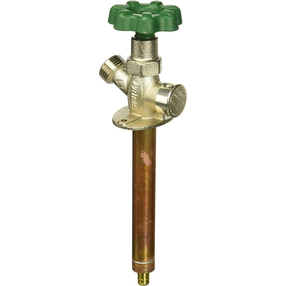 PRIER PRODUCTS P-164X06 Anti-Siphon Quarter Turn Wall Hydrant with 1/2" PEX Inlet, 6"