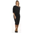 thumbnail image 2 of Womens Twisted Drape Front Comfy Dress, 2 of 5