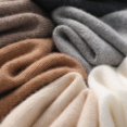 thumbnail image 4 of 2023 New Winter 100% Cashmere Knitted Unisex Warm Hat High Quality Solid Leisure Sleeve Hat Men's And Women's High Quality Hat Red One Size, 4 of 6