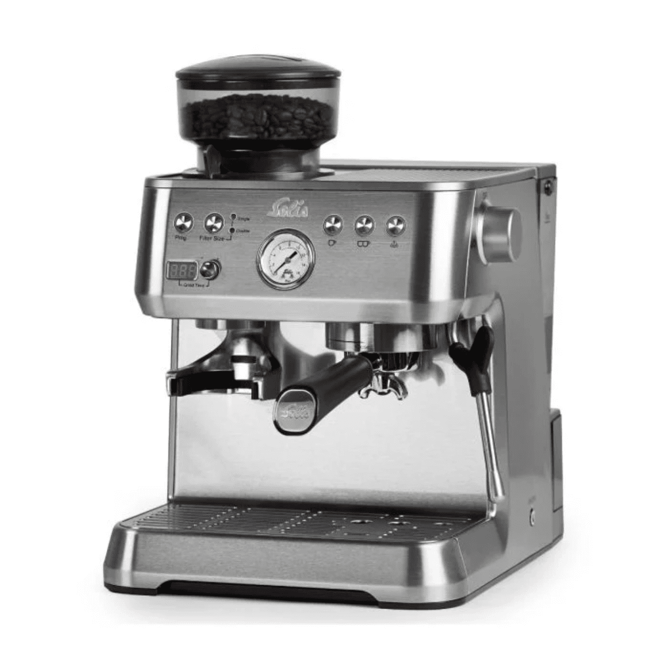 Solis Grind And Infuse Stainless Steel Espresso Machine