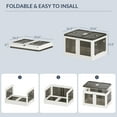 thumbnail image 6 of BELLEZE Stackable Storage Bins with Lids, 19 Gallon 2 Packs Plastic Storage Bins with 5 Openings, Collapsible Storage Boxes with Wheels for Organizing, Toy Closet Kitchen Storage Containers (White), 6 of 7