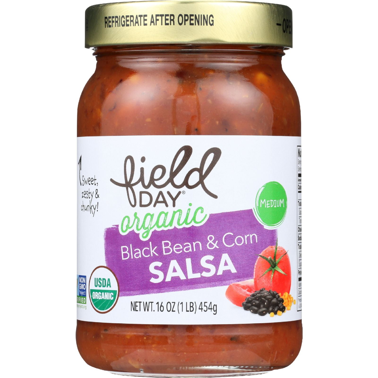 Field Day Salsa Organic Black Bean And Corn 16 Oz Case Of 12