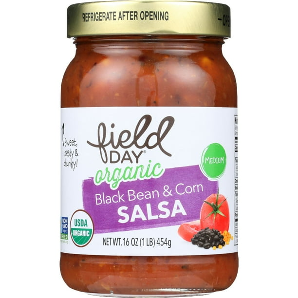 Field Day Salsa Organic Black Bean And Corn 16 Oz Case Of 12