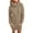 Khaki, variant on Njoeus Women's Loose Turtleneck Oversized Long Pullover Sweater Dress with Pockets 2023 Fall Winter Casual Short Dresses