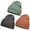Combo D, variant on 3-Pack Knit Beanie Hats for Men & Women – Soft Warm Winter Beanies, Stretchy Casual Daily Style, One Size Fits Most