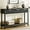 Black, variant on Lulive 51" Fluted Console Table for Entryway, Entryway Table with 3 Wooden Drawers, Farmhouse Behind Sofa Table for Living Room, Hallway, Couch, Foyer
