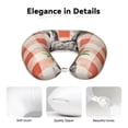 thumbnail image 4 of Travel Pillow Memory Foam, Head Neck Support Airplane Pillow For Traveling, Car, Home, Travel Neck Flight Pillow 12 Inches Buffalo Plaid Bunny Carrot Easter, 4 of 8
