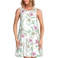 thumbnail image 1 of Fotbe Lilies Flowers Vestido de Verano sin Mangas para Mujer – Vestido Midi Línea A, Estilo Camiseta Floral, Vestido Playero Casual y Fluido, 1 of 7