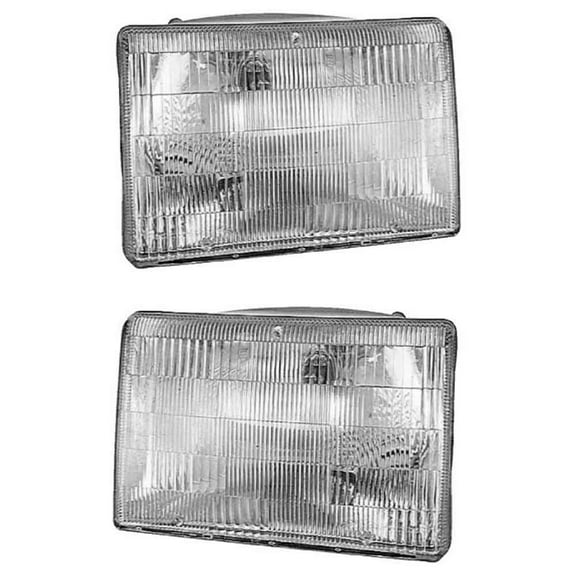 For Jeep Grand Cherokee 1993 1994 1995 1996 1997 1998 Pair Headlights - BuyAutoParts