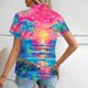 thumbnail image 3 of Karight Beach Vacation Blosue for Women Coconut Floral Tropical Printed Summer Short Sleeve Button Down Hawaiian Shirts, 3 of 7