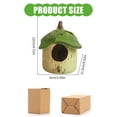 thumbnail image 5 of Gieenan Resins Leaf Hanging Bird House for Small Chickadee Finches Outdoor Bird Nest Box, 5 of 8