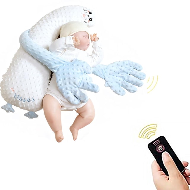 Baby Soothing Palm Automatic Palm Patting Stuffed Animal Sleep Soothers Adjustable Speed Remote