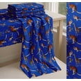 thumbnail image 6 of Soimoi Blue Cotton Cambric Fabric Kangaroo & Giraffe Animal Printed Craft Fabric by the Yard 56 Inch Wide, 6 of 7