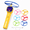 Yellow, variant on Rechargeable Flying Cat Toy, Cat Flying Disc Launcher Toy for Indoor Cats, Interactive Cat Fetch Toy with 6 Flying Discs, 3 Luminous & 3 Classic Spinners, USB Charging Cable, Red