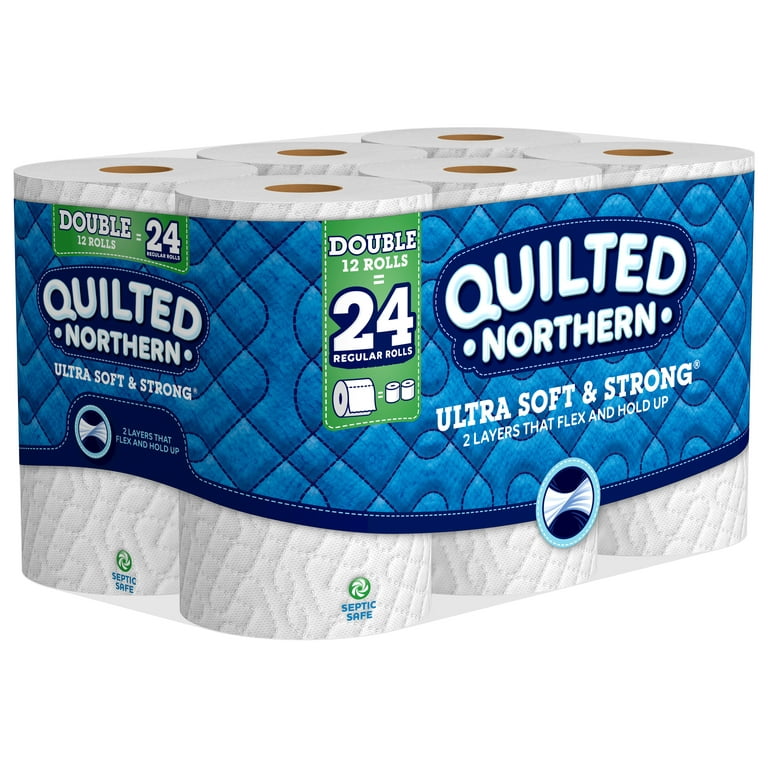 Quilted Northern Ultra Soft & Strong Bathroom Tissue, Double Roll,  Unscented, 2-Ply, Napkins & Table Covers