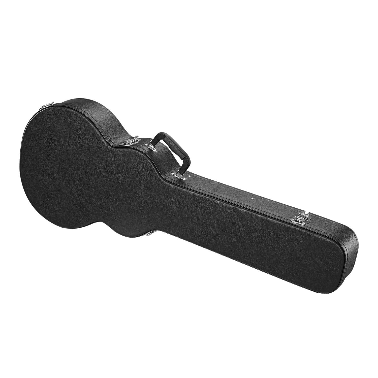 Electric Guitar Hard Case, 41.34 in Gourd-Shaped Guitar Hard Case, With Lock Latch Keys Handle, PVC Padding Soft Lining Water-Resistant Hard Shell Guitar Case, for 39 in LES Paul Guitars, Black
