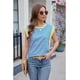 thumbnail image 4 of Camisetas Básicas de Verano para Mujer, Camisetas Casuales Sin Mangas, Camisetas Sueltas, Talla S, Verde Polvo, 4 of 9