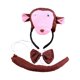 thumbnail image 3 of Conjunto de diadema con cola y pajarita de animal para disfrazarse, regalo de Halloween, cosplay para carnaval. Mono, 3 of 7