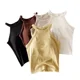 thumbnail image 4 of Nuevo estilo sin costuras, chaleco sin mangas con cuello Halter, interior para mujer con almohadilla para el pecho, parte de atrás bonita integrada, Top textil para primavera y verano, 4 of 4