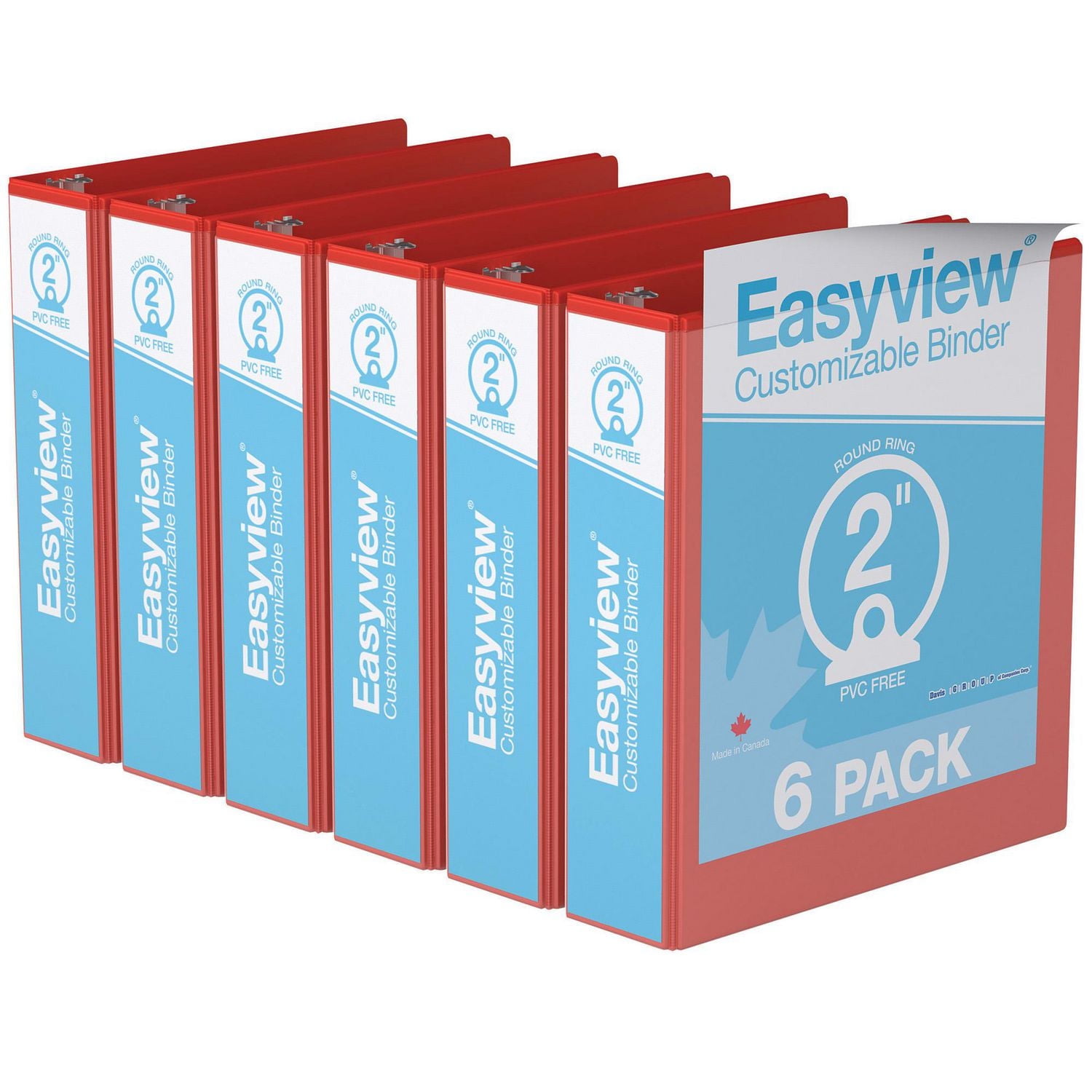 Super offre Easyview, Reliure View à anneaux ronds po, personnalisable
