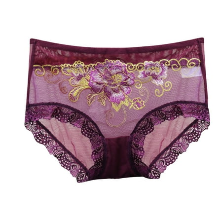 

Women s Cotton Bikini Brief Underwear Women s Sexy Underpants Panties Middle Waist Lace Briefs Underwear【Multipacks】
