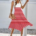 thumbnail image 2 of Ladies Summer Tops Impreso sin Mangas Cuello Redondo Vestido Casual para el Uso Diario Y Casual, 2 of 5