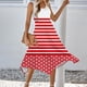 thumbnail image 2 of Ladies Summer Tops Impreso sin Mangas Cuello Redondo Vestido Casual para el Uso Diario Y Casual, 2 of 5