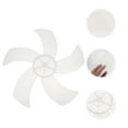thumbnail image 6 of Tineasur 2Pcs Fan Parts for General Users 5-leaves Replacement Blades Plastic White, 6 of 6