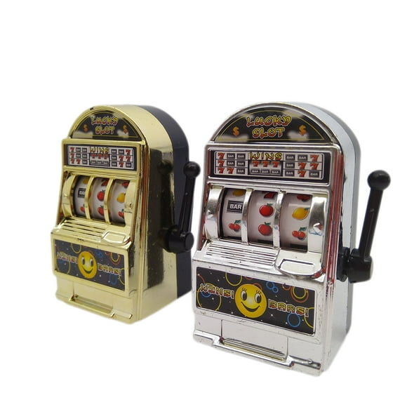 Children Adult Mini Casino Slot Machine Fruit Relieve stress Anxiety Boredom Decompression Lucky Jackpot Toy Color Random