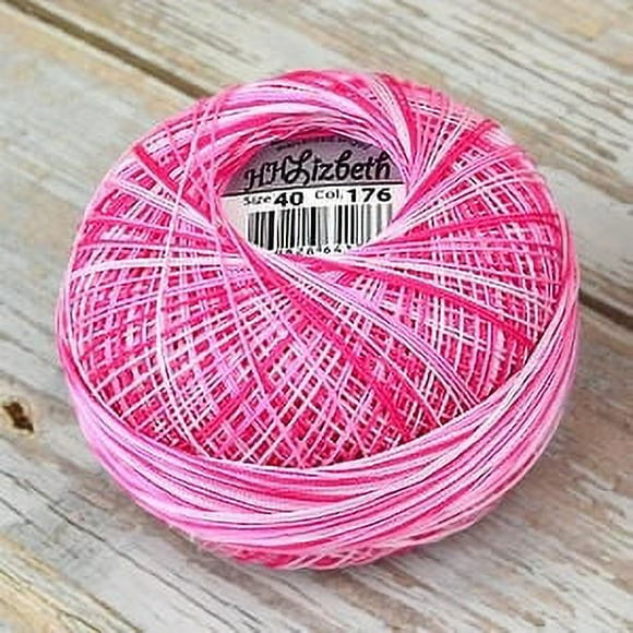 HHL cotton lace line Woven Crochet hook /Shuttle thread  NO.40 dyed series 25g/roll 274meters thickness 0.3-0.4mm 172-190