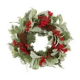 thumbnail image 2 of Suncoda Christmas Wreath, Christmas Artificial Red Fruit Decoration Wreath Simulated Leaves Christmas Wreath Home Party Decoration Supplies, Christmas Ornament, 2 of 9