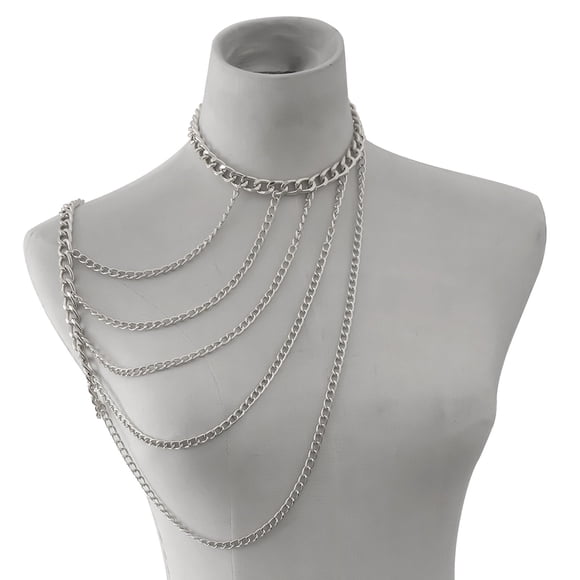 Cadena del Cuerpo Sunnimix Joyas Cadena Collares Accesorios Blanco A