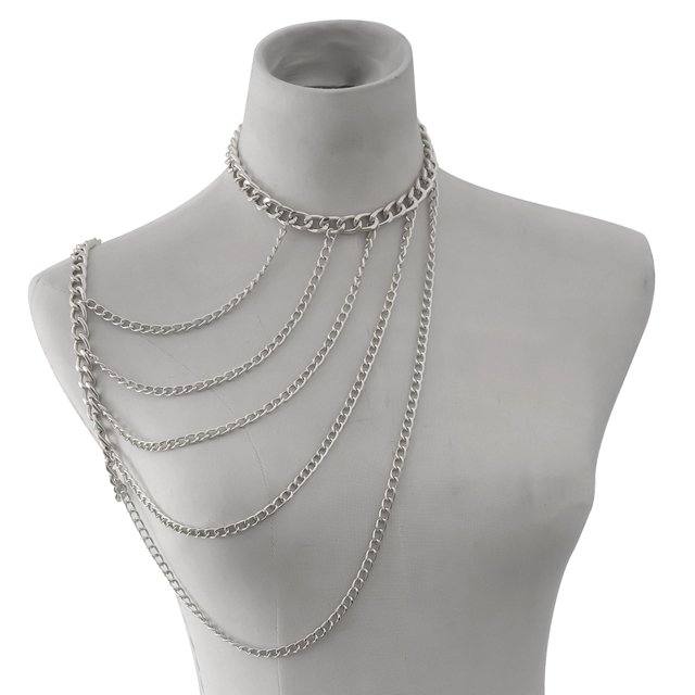 Cadena del Cuerpo Sunnimix Joyas Cadena Collares Accesorios Blanco A
