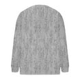 thumbnail image 3 of Fesfesfes Women's Checkered Knit Cardigan Round Neckline Long Tapered Cuffs Loose Oversized Buttons Soft Comfy Fabric Coldproof Blouses(Gray#3,3XL), 3 of 4