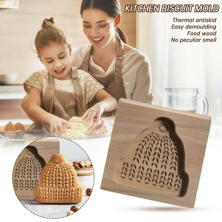 

Wendoximz Christmas Decorations Clearance Deals! DIY Baking Moulds Wooden Cookie Cookie Moulds Embossing Craft Decorative Baking tools for Christmas Thanksgiving Christmas Kitchen