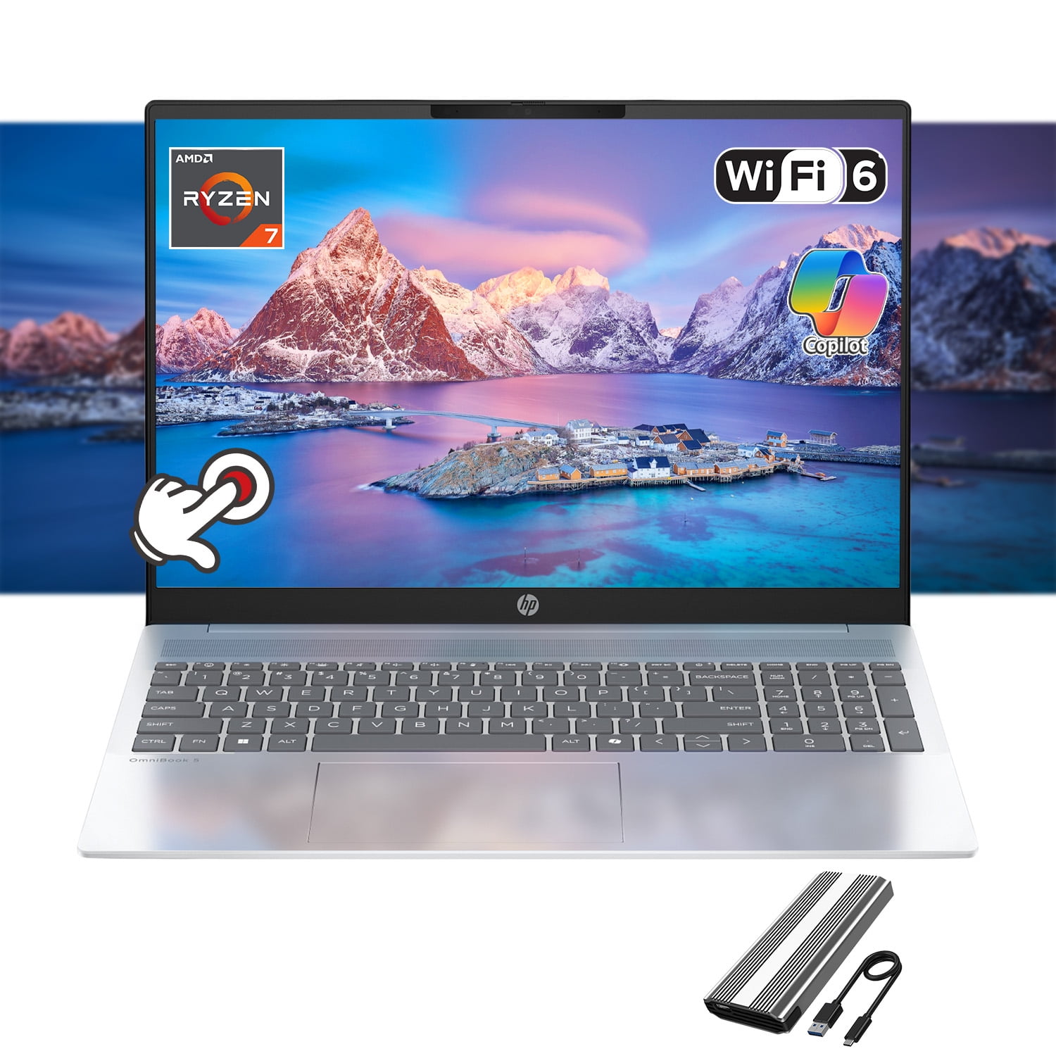 HP Envy x360 15.6 inch FHD Touch 2-in-1 Windows Laptop Intel