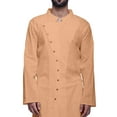 thumbnail image 3 of Atasi Kurta à Manches Longues Style Angrakha en Satin de Coton pour Hommes, Kurta Uni de Designer, 3 of 5