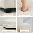 thumbnail image 5 of COZONY 87" Corduroy 3-Seater Sofa, Deep Seat Cloud Couch w/ Wide Armrests, Sturdy Wood Frame, Easy Assembly, 5 of 7