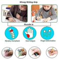 thumbnail image 2 of 16pcs Pencil Grips Writing Aid Writing Aid Grip Universal Pen Holder Grip Child With Box, 2 of 3