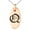 Rose, variant on Stainless Steel Letter Q Initial Old English Monogram Engraved Small Oval Charm Pendant Necklace