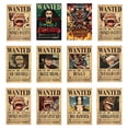 thumbnail image 2 of Anime One Piece Gear 5 Luffy Sun God Nika Bounty Wanted Posters Law Kid Figures Vintage Living Room Wall Decoration Sticker Toys272, 2 of 2