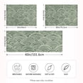 thumbnail image 2 of Yayeee Pillowcase Standard Size Set of 2 Satin Wrinkle Resistant Pillow Case, Retro Green Abstract, 2 of 7