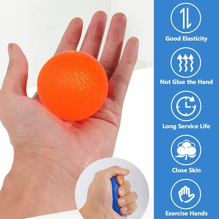 Hand Exercise Ball 5pcs Round Hand Exercise Balls Arthritis Pain Relief Stress Relief Ball Finger Resistance Ball Grip Strengthener Occupational