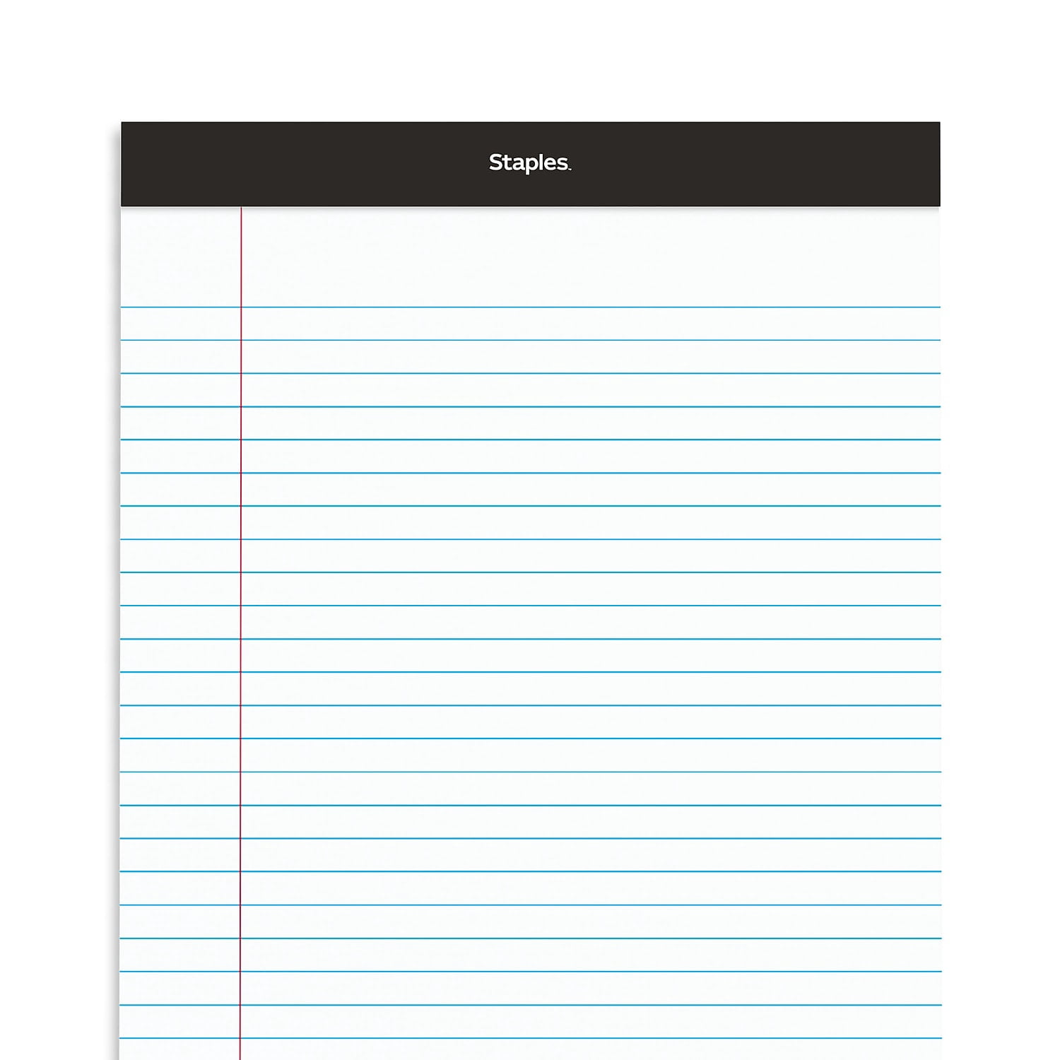 Staples Notepads 8.5" x 14" Wide White 50 Sh/Pad 12 Pads/PK (51297/26786) TR57342/26786