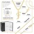 thumbnail image 2 of BEBERLINI Women Initial Letter F Pendant Necklace 14K Gold Filled Box Chain Jewelry 18", 2 of 9