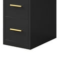 thumbnail image 2 of DEXTRUS 40-inch 4 Drawers Black Makeup Vanity Desk with LED Mirror, Power Outlets & Hairdryer Hold, 2 of 10