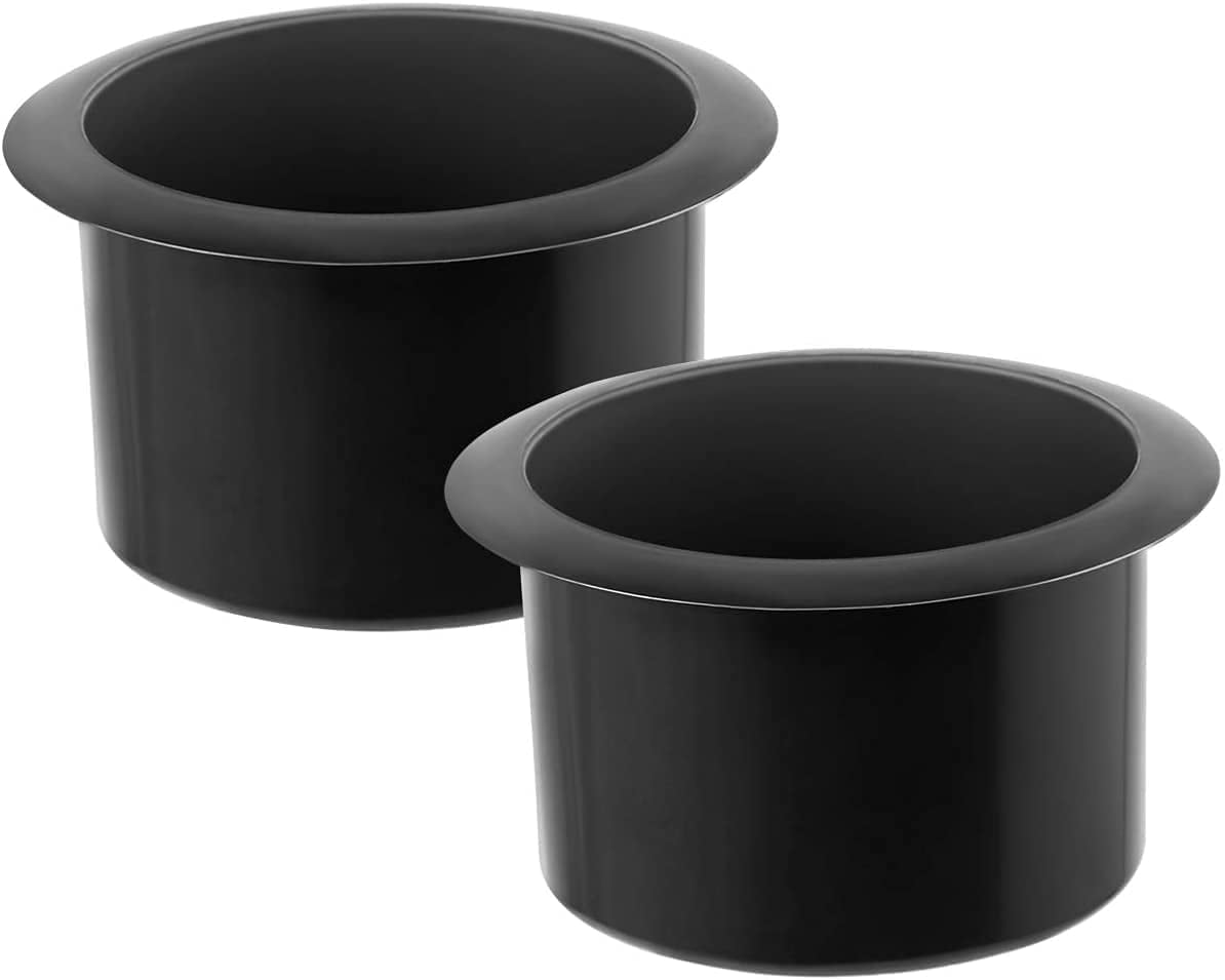 2PCS Black Insert Plastic Cup Holder, Replacement Cup Holder for