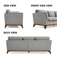 thumbnail image 2 of Modern Luxury Sofa by Black & White Furniture (Grey) - Beautifully Crafted Furniture Perfect for Houses, Condos and Apartment – Easy Assembly, 2 of 7