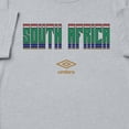 thumbnail image 2 of Umbro Men's South Africa Stacked Soccer T Shirt (Grey Heather, S-XXXL), 2 of 4